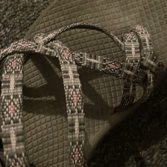 Chaco ZX/2 Ecotread Classic Strappy Comfort Sandal Size 8 Black & Gray Jacquard - Picture 2 of 5